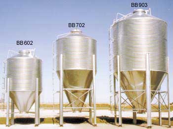 Hopper Bottom Grain Bins